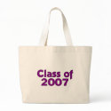 Class of 2007 Purple & White bags