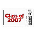 Class of 2007 Red and White postage