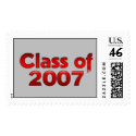 Class of 2007 Red & Gray postage
