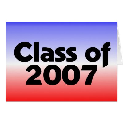 Class of 2007 Red, White & Blue Cards by dndartstudio