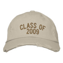 CLASS OF 2009 EMBROIDERED BASEBALL CAPS