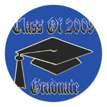 Class Of 2009 Graduate Round Stickers