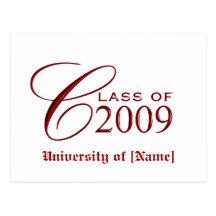 Class of 2009 Graduation Postcards