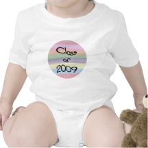 Class of 2009 Pastel Twist Round Infant Tshirts