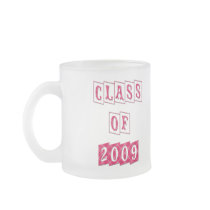 CLASS OF 2009 PINK PLAID DESIGN MUGS