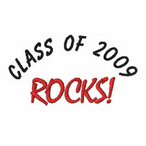 Class of 2009, ROCKS!-Embroidered Sleeve T-Shirt