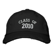 CLASS OF 2010 Black Embroidered Hat