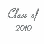 Class of 2010 embroidered shirts