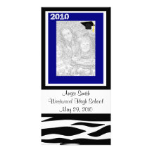 Class of 2010 Zebra Photo Card