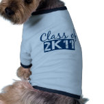 class of 2011 (2K11) Dog Tee Shirt