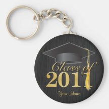 Class of 2011 Graduation Key-Chain (blk & gold) V1 Key Chains