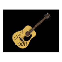 Class of 2011 Guitar Post Card