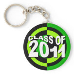 Class of 2011 Keychain Green Black