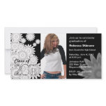 Class of 2011 Photo Card White Flower photo cards