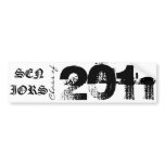 Class of, 2011, SENIORS Bumper Sticker