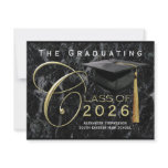 Class of 2011 Smooth Black Graduation Announcement invitations