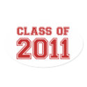 Class of 2011 stickers