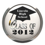 Class Of 2012 Add School Name Graduation Stickers