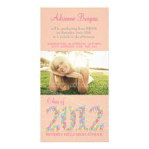Class of 2012 Balloons Graduation Invite PhotoCard Photo Cards