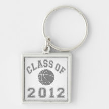 Class Of 2012 Basketball - Grey 2 Keychains