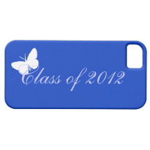 Class of 2012 - Blue Butterfly iPhone 5 Cover