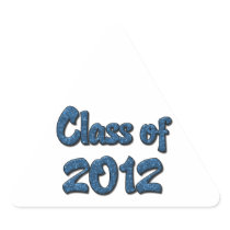 Class of 2012 - Blue Triangle Stickers