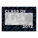 Class of 2012 Cut Out Photo Frame - Blue and Black Card