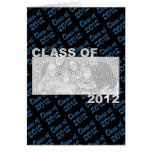Class of 2012 Cut Out Photo Frame - Blue and Black Cards