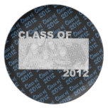 Class of 2012 Cut Out Photo Frame - Blue and Black Plate