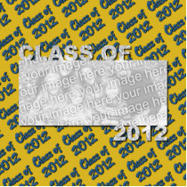 Class of 2012 Cut Out Photo Frame - Blue and Gold