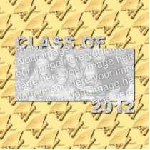 Class of 2012 Cut Out Photo Frame - Gold Caps