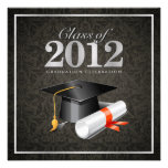 Class of 2012 Damask Graduation Invitation