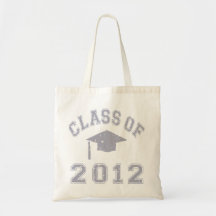Class Of 2012 Graduation - Grey Canvas Bags