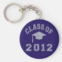 Class Of 2012 Graduation - Grey Key Chain
