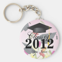 Class of 2012 Graduation Key-Chain Pink Keychain