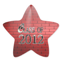 Class Of 2012 Graduation Star Stickers