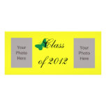 Class of 2012 - Green and Yellow Butterfly Rack Card Template
