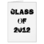 Class of 2012 Greeting Card Vertical Template