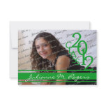 Class of 2012 Photo  green Custom Invitation