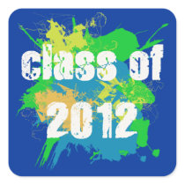 CLASS OF 2012 SQUARE STICKERS