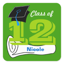 Class of 2012 Sticker Cap Diploma 6