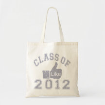 Class Of 2012 Thumbs Up - Grey Canvas Bag