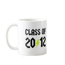 Class Of 2012 Yellow Bolt Coffee Mugs