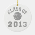 Class Of 2013 Basketball - Grey 2 Christmas Tree Ornaments