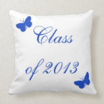 Class of 2013 - Blue and White Throw Pillow