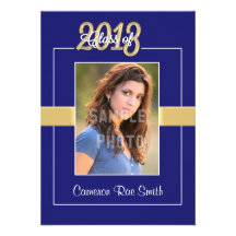 Class of 2013 Blue Graduation Party Invitation