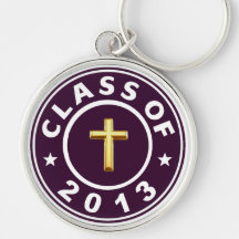 Class Of 2013 Christian  Cross Key Chains