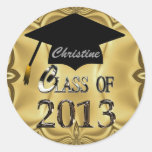 Class Of 2013 Gold Graduation Stickers