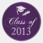 Class of 2013 Graduation Cap & Diploma Seals Stickers