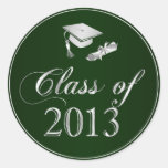 Class of 2013 Graduation Cap & Diploma Seals Sticker